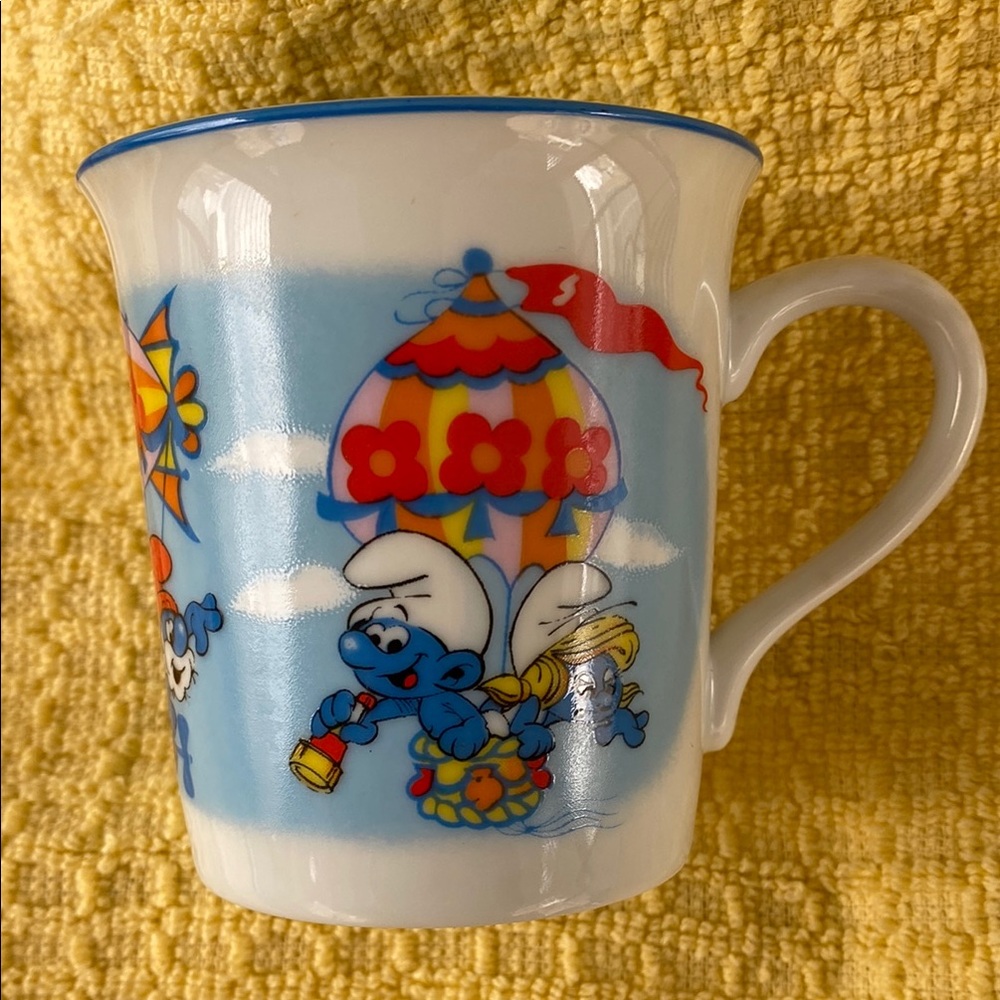 Smurfs Mug Ceramic/Porcelain 1980’s Vintage - Picture 1 of 6